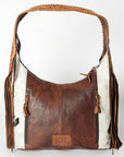 Hobo Hair On Saddle Blanket Genuine Leather Western Bag For Women