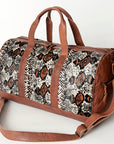 American Darling Women's Duffel Bag Western Hair On Genuine Leather Handbag and Ladies Purse