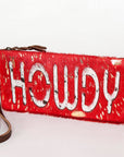 American Darling Wristlet Genuine Leather Women Bag W. Handbag Purse –
