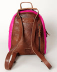 American Darling Hand Tooled Hair On Genuine Leather Women Bag Western Handbag Purse