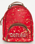 American Darling Hand Tooled Hair On Genuine Leather Women Bag Western Handbag Purse