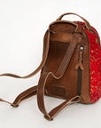 American Darling Hand Tooled Hair On Genuine Leather Women Bag Western Handbag Purse