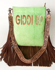 American Darling ADBGS192N Messenger Hair On Genuine Leather women bag western handbag purse