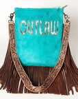 American Darling Messenger Hand Tooled Hair On Genuine Leather Western Women Bag Handbag Purse | Cute