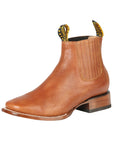 El General Square Toe Ankle Boot — Tejas Ocre