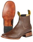 El General Square Toe Ankle Boot in Copper
