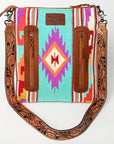 American Darling CROSS BODY I Hand Tooled Hair-on Genuine Leather women bag western handbag purse