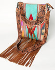 American Darling CROSS BODY I Hand Tooled Hair-on Genuine Leather women bag western handbag purse