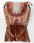 American Darling CROSS BODY I Hand Tooled Hair-on Genuine Leather women bag western handbag purse