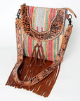 American Darling CROSS BODY I Hand Tooled Hair-on Genuine Leather women bag western handbag purse