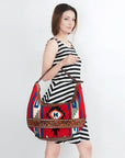 American Darling HOBO Hand Tooled Hair-on Genuine Leather women bag western handbag purse