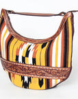 American Darling HOBO Hand Tooled Hair-on Genuine Leather women bag western handbag purse