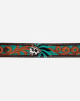 American Darling Bracelet Hand Tooled Carved Genuine Leather Women | Handmade Western Rustic