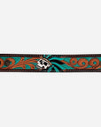 American Darling ADBRF173 Hand tooled carved Genuine Leather Bracelet women