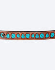 American Darling Bracelet Hand Tooled Carved Genuine Leather Women | Handmade Western Rustic