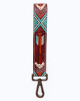 American Darling ADWSF104 Hand Tooled Genuine Leather Handle Strap For Wristlet Bags