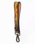 American Darling Hand Tooled Genuine Leather Handle Strap for Wristlet Bag Phone Wrist Keychain Wallet Purse Clutch Cellphone