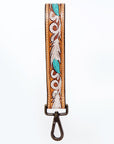 American Darling Hand Tooled Genuine Leather Handle Strap for Wristlet Bag Phone Wrist Keychain Wallet Purse Clutch Cellphone
