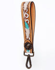 American Darling Hand Tooled Genuine Leather Handle Strap for Wristlet Bag Phone Wrist Keychain Wallet Purse Clutch Cellphone
