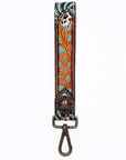 American Darling Hand Tooled Genuine Leather Handle Strap for Wristlet Bag Phone Wrist Keychain Wallet Purse Clutch Cellphone