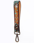 American Darling Hand Tooled Genuine Leather Handle Strap for Wristlet Bag Phone Wrist Keychain Wallet Purse Clutch Cellphone