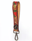 American Darling Hand Tooled Genuine Leather Handle Strap for Wristlet Bag Phone Wrist Keychain Wallet Purse Clutch Cellphone