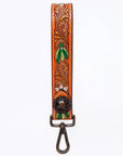 American Darling ADWSF120 Hand Tooled Genuine Leather Handle Strap For Wristlet Bags