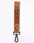 American Darling ADWSF120 Hand Tooled Genuine Leather Handle Strap For Wristlet Bags