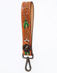 American Darling Hand Tooled Genuine Leather Handle Strap for Wristlet Bag Phone Wrist Keychain Wallet Purse Clutch Cellphone