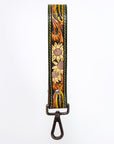 American Darling ADWSF121 Hand Tooled Genuine Leather Handle Strap For Wristlet Bags