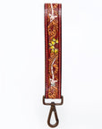 American Darling Hand Tooled Genuine Leather Handle Strap for Wristlet Bag Phone Wrist Keychain Wallet Purse Clutch Cellphone