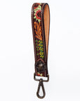 American Darling Hand Tooled Genuine Leather Handle Strap for Wristlet Bag Phone Wrist Keychain Wallet Purse Clutch Cellphone