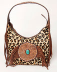 American Darling ADBGA222 Tote Hand Tooled Hair-On Genuine Leather Women Bag Western Handbag Purse