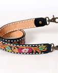 American Darling ADSTF161 Hand Tooled Genuine Leather Crossbody Handle Strap For Bags