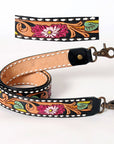 American Darling ADSTF161 Hand Tooled Genuine Leather Crossbody Handle Strap For Bags
