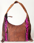 Hobo Hair On Saddle Blanket Genuine Leather Western Bag For Women