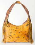 Hobo Hair On Saddle Blanket Genuine Leather Western Bag For Women