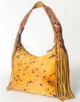 Hobo Hair On Saddle Blanket Genuine Leather Western Bag For Women