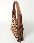 Hobo Hair On Saddle Blanket Genuine Leather Western Bag For Women