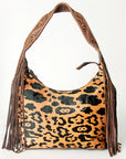 Hobo Hair On Saddle Blanket Genuine Leather Western Bag For Women