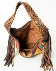 Hobo Hair On Saddle Blanket Genuine Leather Western Bag For Women