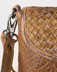Never Mind Nmbgz104B Small Crossbody Vintage Handmade Genuine Cowhide Leather Women Bag Western Handbag Purse