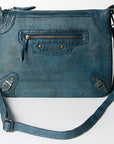 Never Mind Nmbgz106A Cross Body I Vintage Handmade Genuine Cowhide Leather Women Bag Western Handbag Purse