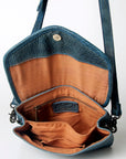 Never Mind Nmbgz107A Envelope Vintage Handmade Genuine Cowhide Leather Women Bag Western Handbag Purse