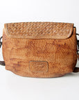 Never Mind Nmbgz107B Envelope Vintage Handmade Genuine Cowhide Leather Women Bag Western Handbag Purse