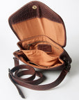 Never Mind Nmbgz108C Envelope Vintage Handmade Genuine Cowhide Leather Women Bag Western Handbag Purse