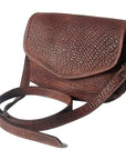 Never Mind Nmbgz108C Envelope Vintage Handmade Genuine Cowhide Leather Women Bag Western Handbag Purse
