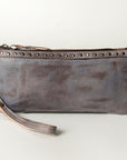 Never Mind Nmbg101A Wristlet Vintage Handmade Genuine Cowhide Leather Women Bag Western Handbag Purse