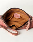 Never Mind Nmbg101C Wristlet Vintage Handmade Genuine Cowhide Leather Women Bag Western Handbag Purse