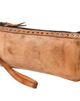 Never Mind Nmbg101D Wristlet Vintage Handmade Genuine Cowhide Leather Women Bag Western Handbag Purse